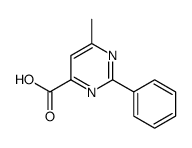 6-甲基-2-苯基嘧啶-4-羧酸结构式