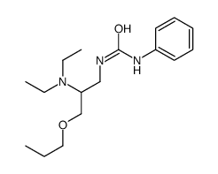 1-(2-diethylamino-3-propoxy-propyl)-3-phenyl-urea结构式