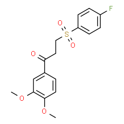 1-(3,4-Dimethoxyphenyl)-3-[(4-fluorophenyl)sulfonyl]-1-propanone picture