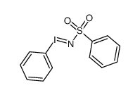 [N-(phenylsulfonyl)imino]phenyliodinane结构式