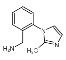 [2-(2-methylimidazol-1-yl)phenyl]methanamine structure