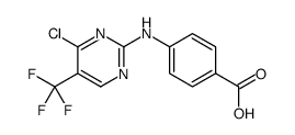 4-[[4-chloro-5-(trifluoromethyl)pyrimidin-2-yl]amino]benzoic acid Structure