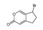 7-bromo-6,7-dihydrocyclopenta[c]pyran-3(5H)-one Structure