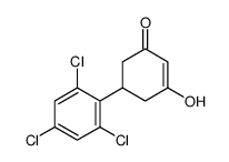 3-hydroxy-5-(2,4,6-trichlorophenyl)cyclohex-2-en-1-one Structure