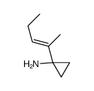 (E)-1-(Pent-2-en-2-yl)cyclopropanamine结构式