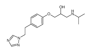 1-isopropylamino-3-[4-[2-(1H-1,2,4-triazol-1-yl)ethyl]phenoxy]-2-propanol结构式