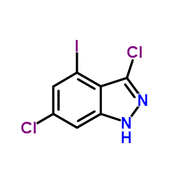 3,6-Dichloro-4-iodo-1H-indazole structure