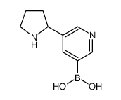 5-(pyrrolidin-2-yl)pyridin-3-ylboronic acid hydrochloride structure