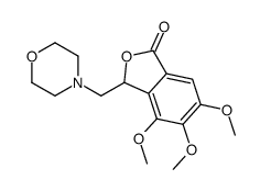 4,5,6-trimethoxy-3-(morpholin-4-ylmethyl)-3H-2-benzofuran-1-one Structure