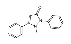 1-methyl-2-phenyl-5-(pyridin-4-yl)-1,2-dihydropyrazol-3-one Structure