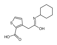 3-[2-(cyclohexylamino)-2-oxoethyl]thiophene-2-carboxylic acid结构式