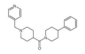 (4-phenylpiperidin-1-yl)-[1-(pyridin-4-ylmethyl)piperidin-4-yl]methanone Structure