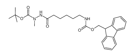 N-[(tert-butoxy)-N-methylcarbonylamino]-6-[(fluoren-9-ylmethoxy)carbonylamino]hexanamide Structure