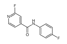 2-fluoro-N-(4-fluorophenyl)pyridine-4-carboxamide结构式