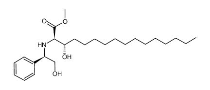 methyl (2R,3S,1'R)-2-(2'-hydroxy-1'-phenylethylamino)-3-hydroxyhexadecanoate Structure