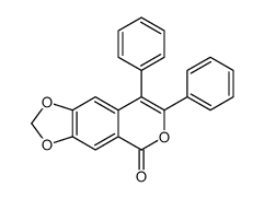 7,8-diphenyl-[1,3]dioxolo[4,5-g]isochromen-5-one结构式