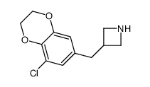 3-[(5-chloro-2,3-dihydro-1,4-benzodioxin-7-yl)methyl]azetidine结构式