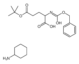 5-tert-butyl N-[benzyloxycarbonyl]-2-aminoglutarate, compound with cyclohexylamine (1:1) Structure