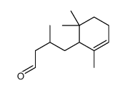 3-methyl-4-(2,6,6-trimethylcyclohex-2-en-1-yl)butyraldehyde Structure