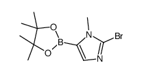 2-bromo-1-methyl-5-(4,4,5,5-tetramethyl-1,3,2-dioxaborolan-2-yl)imidazole Structure