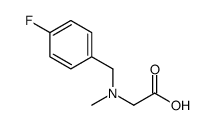 N-(4-Fluorobenzyl)-N-methylglycine Structure