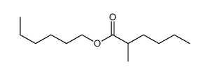 hexyl 2-methylhexanoate Structure