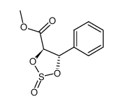 methyl (4R,5S)-5-phenyl-1,3,2-dioxathiolane-4-carboxylate 2-oxide结构式