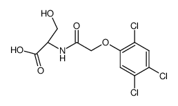 N-[(2,4,5-trichloro-phenoxy)-acetyl]-DL-serine Structure