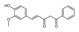 (E)-5-(4-hydroxy-3-methoxyphenyl)-1-phenylpent-4-ene-1,3-dione结构式