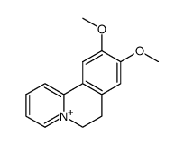 9,10-dimethoxy-6,7-dihydro-pyrido[2,1-a]isoquinolinylium结构式