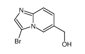 IMidazo[1,2-a]pyridine-6-Methanol, 3-bromo-结构式