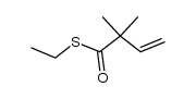 2,2-Dimethyl-but-3-en-thiosaeure-5-ethylester Structure