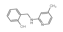 2-([(4-甲基-2-吡啶基)氨基]甲基)苯酚结构式