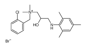 (2-chlorophenyl)methyl-[2-hydroxy-3-(2,4,6-trimethylanilino)propyl]-dimethylazanium,bromide结构式