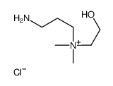 3-aminopropyl-(2-hydroxyethyl)-dimethylazanium,chloride Structure