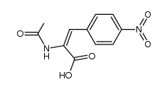 α-acetamido-4-nitrocinnamic acid Structure