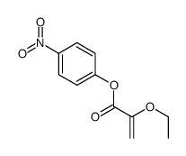 (4-nitrophenyl) 2-ethoxyprop-2-enoate结构式