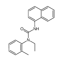 N-ethyl-N'-[1]naphthyl-N-o-tolyl-urea结构式