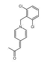 [1-(2,6-dichloro-benzyl)-1H-[4]pyridyliden]-acetone Structure