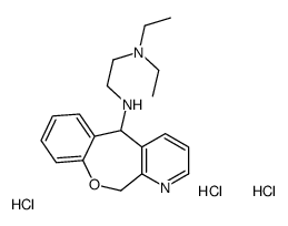 N-(5,11-dihydro-[1]benzoxepino[3,4-b]pyridin-11-yl)-N',N'-diethylethane-1,2-diamine,trihydrochloride结构式
