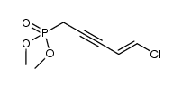 (E)-dimethyl 5-chloropent-4-en-2-ynylphosphonate结构式