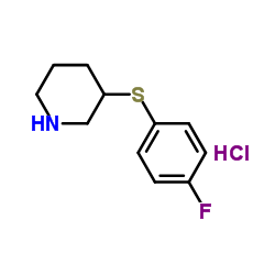 3-(4-FLUOROPHENYLSULFANYL)PIPERIDINE HYDROCHLORIDE图片