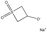 3-Thietanol, 1,1-dioxide, sodium salt结构式