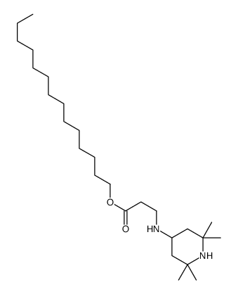 .beta.-Alanine, N-(2,2,6,6-tetramethyl-4-piperidinyl)-, tetradecyl ester Structure