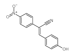 Benzeneacetonitrile, a-[(4-hydroxyphenyl)methylene]-4-nitro- picture