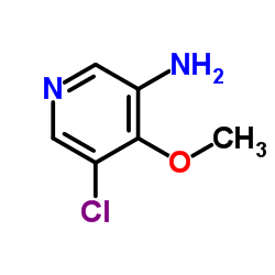 5-氯-4-甲氧基吡啶-3-胺结构式