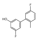 3-fluoro-5-(5-fluoro-2-methylphenyl)phenol结构式