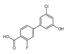 4-(3-chloro-5-hydroxyphenyl)-2-fluorobenzoic acid Structure