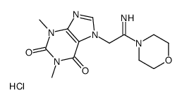 7-(2-imino-2-morpholin-4-ylethyl)-1,3-dimethylpurine-2,6-dione,hydrochloride Structure