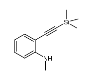 N-methyl-2-[(trimethylsilyl)ethynyl]aniline Structure